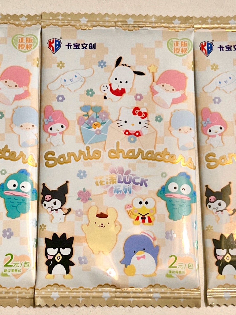 Original Sanrio Cards Hello Kitty & Friends Mystery Trading Cards - Pack of 3